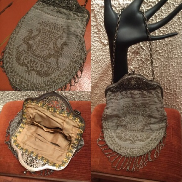 Vintage Handbags - Rare! Vintage Cut Steel Bead Purse